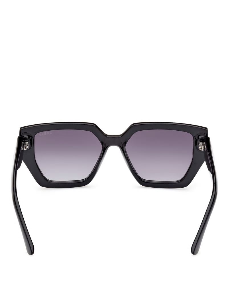 Guess Emilia Geometric Plastic Sunglasses - Silver Guess Emilia Geometric Plastic Sunglasses - Silver