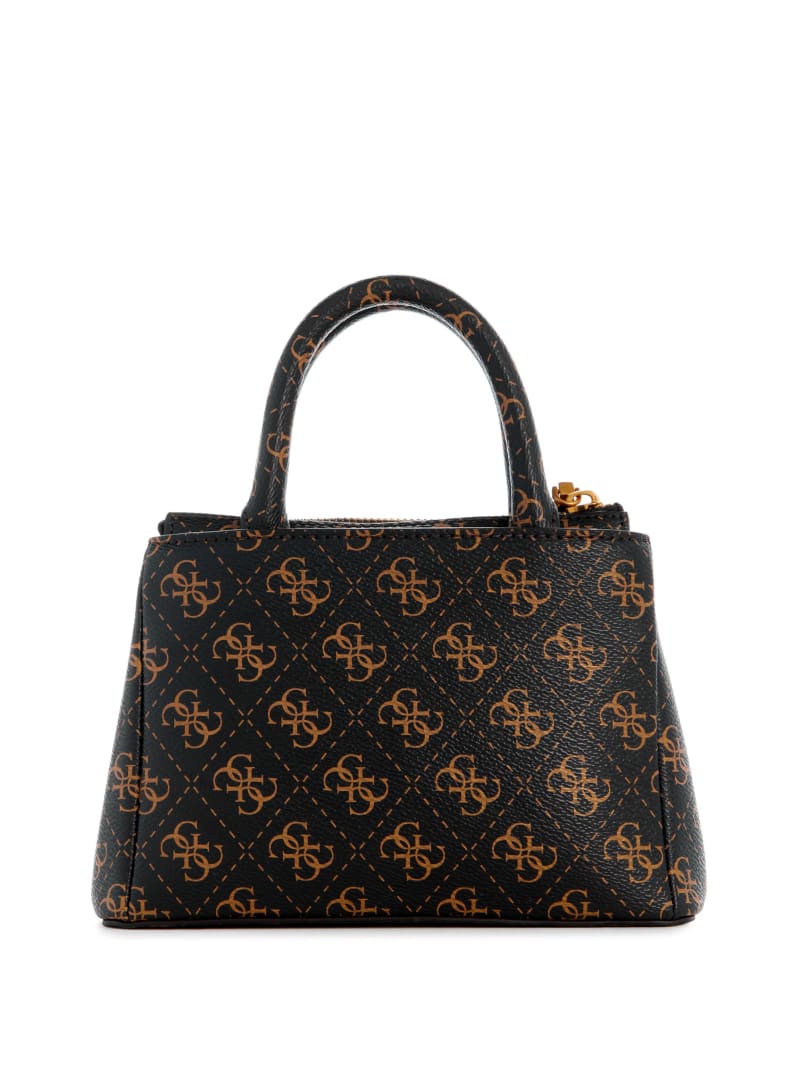 Guess James Quattro G Mini Satchel - Brown Multi Guess James Quattro G Mini Satchel - Brown Multi