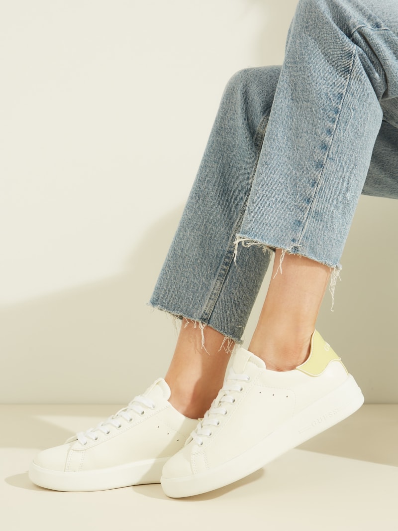 Guess Rockies Pop Heel Sneakers - Ivory Guess Rockies Pop Heel Sneakers - Ivory