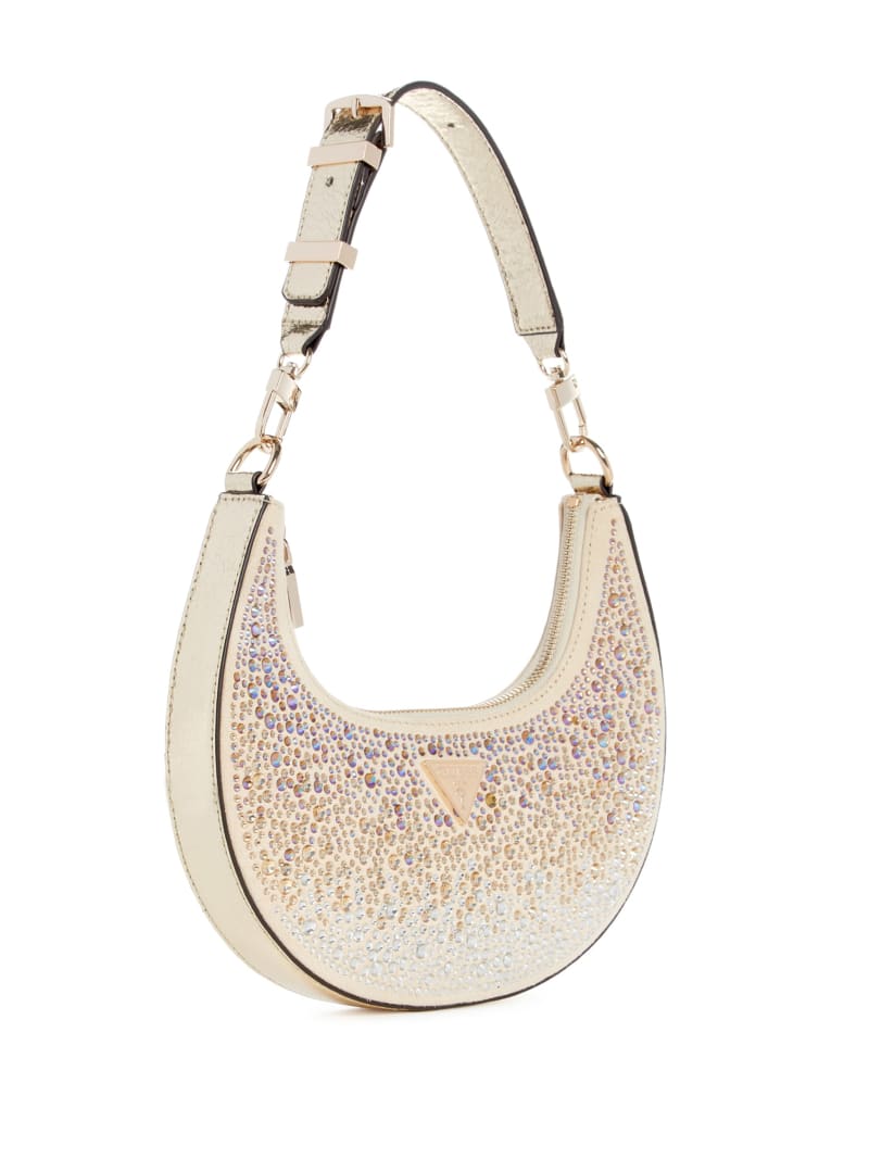 Guess Lua Rhinestone Shoulder Bag - Gold Guess Lua Rhinestone Shoulder Bag - Gold