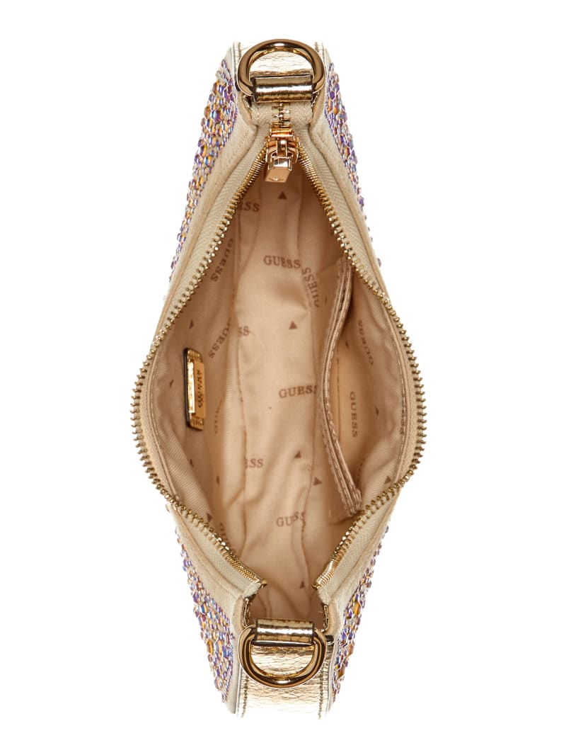 Guess Lua Rhinestone Shoulder Bag - Gold Guess Lua Rhinestone Shoulder Bag - Gold