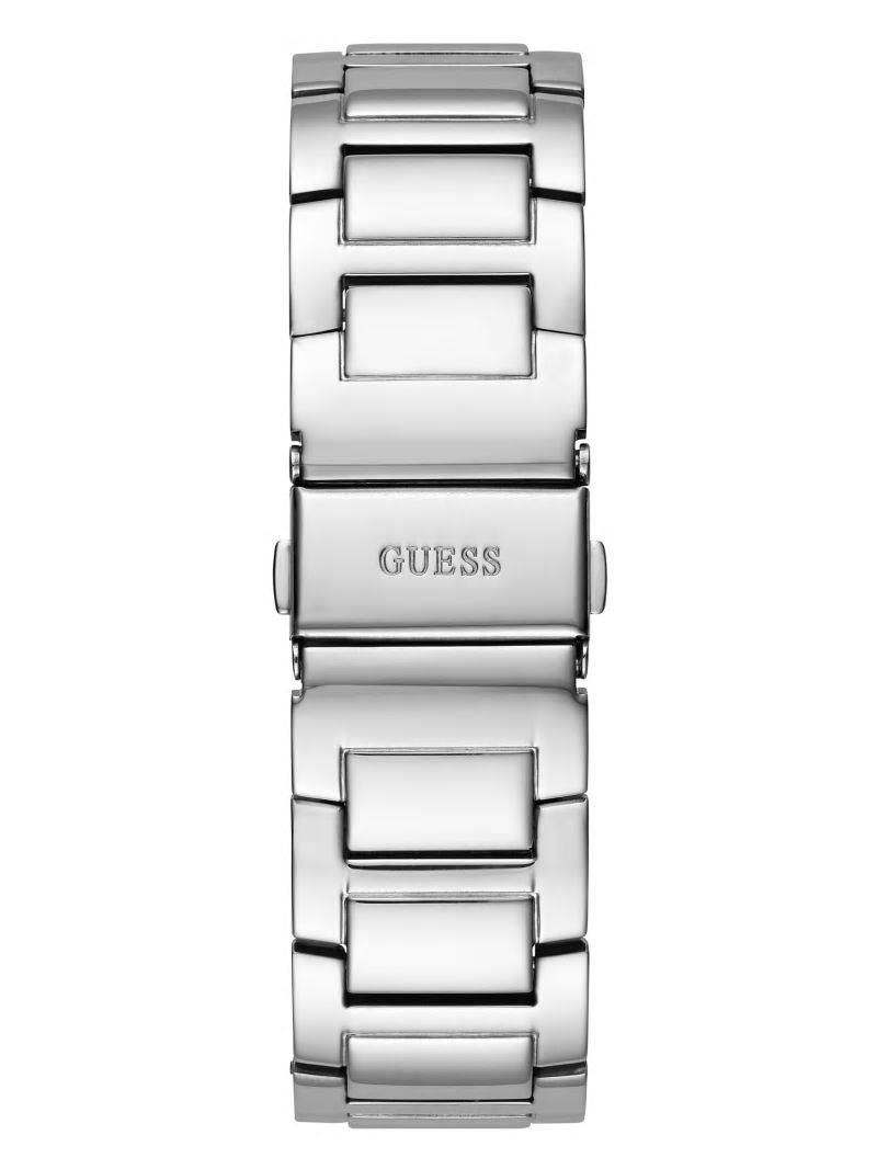 Guess Silver-Tone Rhinestone Cut-Through Watch - Silver Guess Silver-Tone Rhinestone Cut-Through Watch - Silver