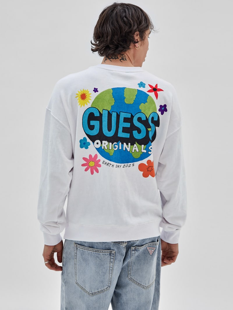 Guess GUESS Originals Eco Earth Day Floral Tee - Pure White Guess GUESS Originals Eco Earth Day Floral Tee - Pure White