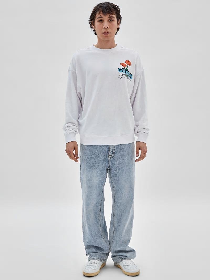 Guess GUESS Originals Eco Earth Day Floral Tee - Pure White Guess GUESS Originals Eco Earth Day Floral Tee - Pure White