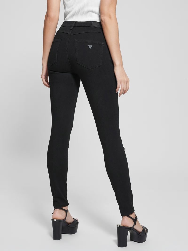 Guess 1981 Black Skinny Jeans - Overdye Black Guess 1981 Black Skinny Jeans - Overdye Black