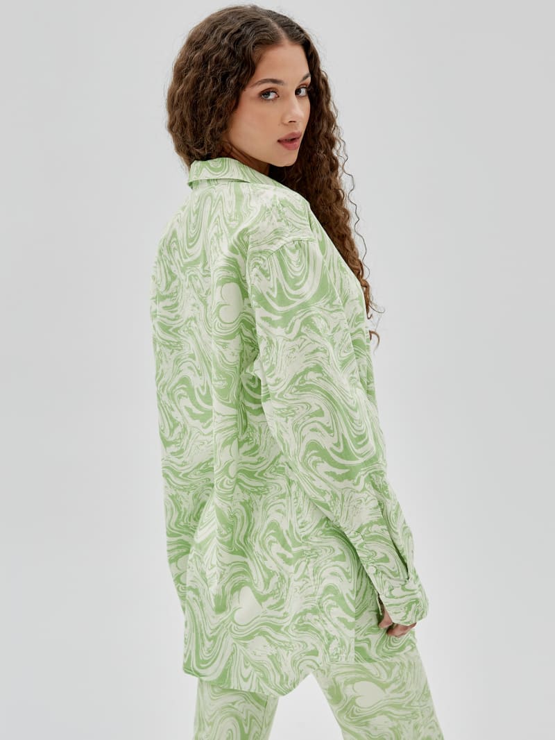 Guess GUESS Originals x J Balvin AOP Shirt - Green Spring Multi Guess GUESS Originals x J Balvin AOP Shirt - Green Spring Multi