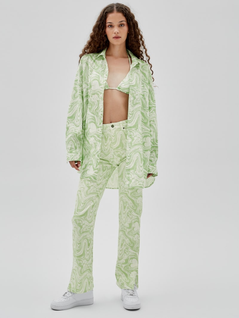 Guess GUESS Originals x J Balvin AOP Shirt - Green Spring Multi Guess GUESS Originals x J Balvin AOP Shirt - Green Spring Multi