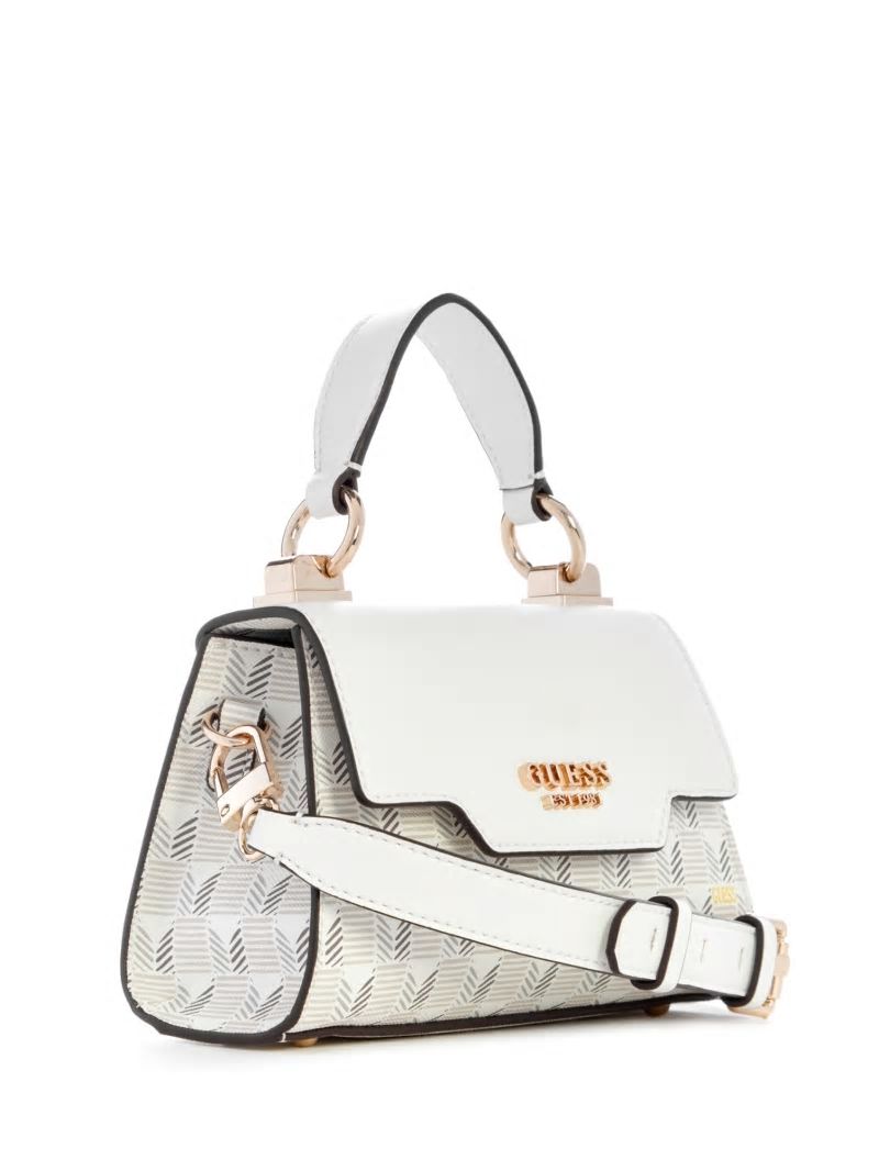 Guess Hallie Mini Fold-Over Flap Bag - Steel Guess Hallie Mini Fold-Over Flap Bag - Steel
