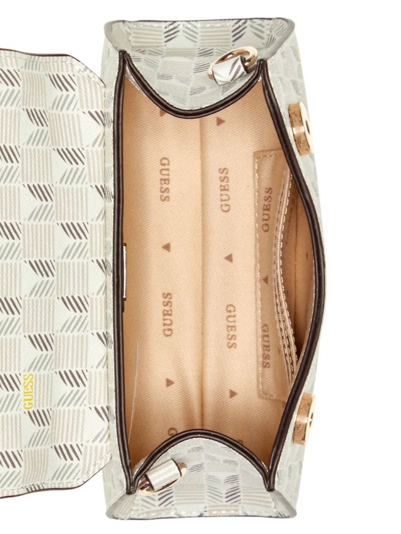 Guess Hallie Mini Fold-Over Flap Bag - Steel Guess Hallie Mini Fold-Over Flap Bag - Steel
