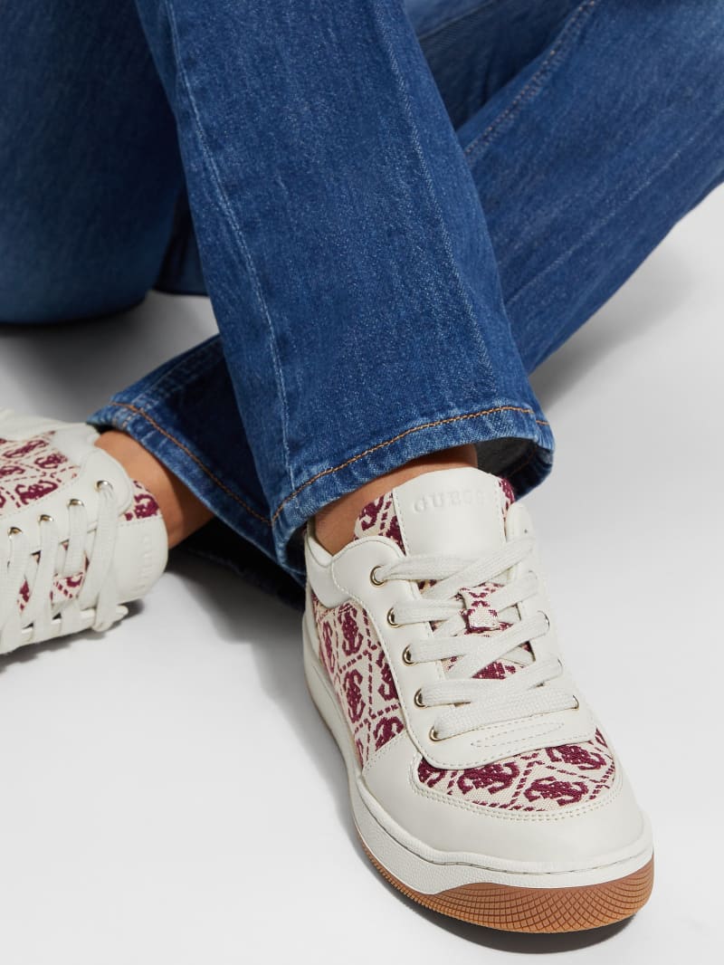Guess Invited Jacquard Low Top - Medium Natural 101 Guess Invited Jacquard Low Top - Medium Natural 101
