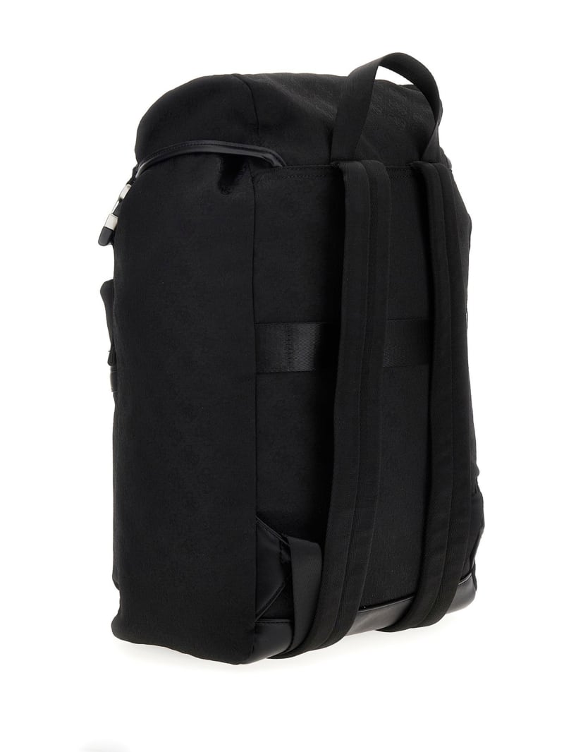 Guess Vezzola Jacquard Backpack - Black Guess Vezzola Jacquard Backpack - Black