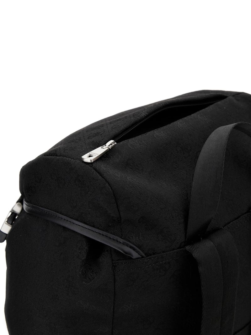 Guess Vezzola Jacquard Backpack - Black Guess Vezzola Jacquard Backpack - Black