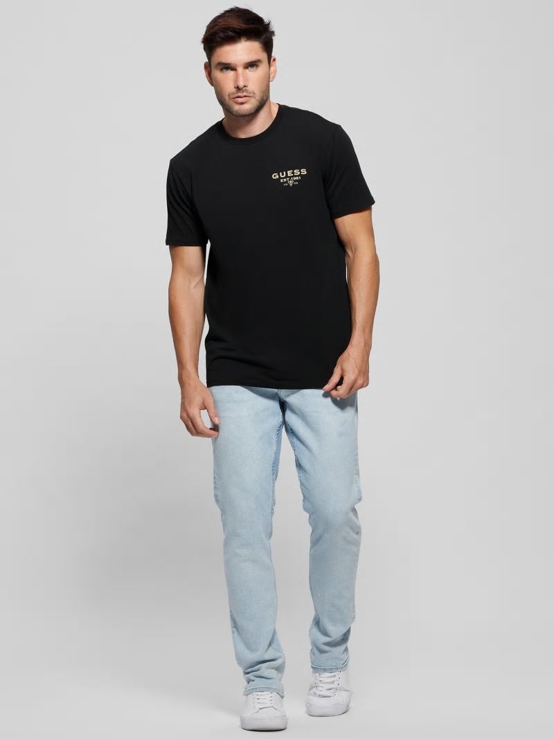 Guess Eco Signature Tee - Black Guess Eco Signature Tee - Black