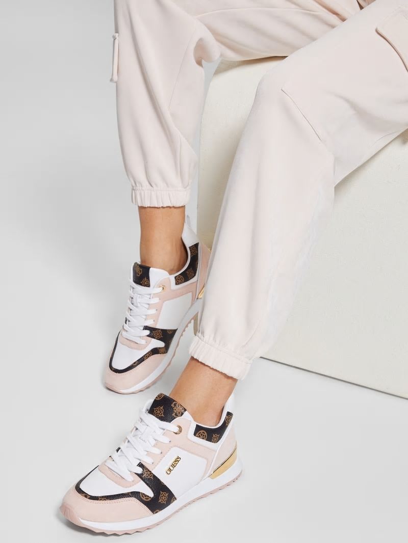 Guess Kadlin Logo Sneakers - Medium Pink Guess Kadlin Logo Sneakers - Medium Pink