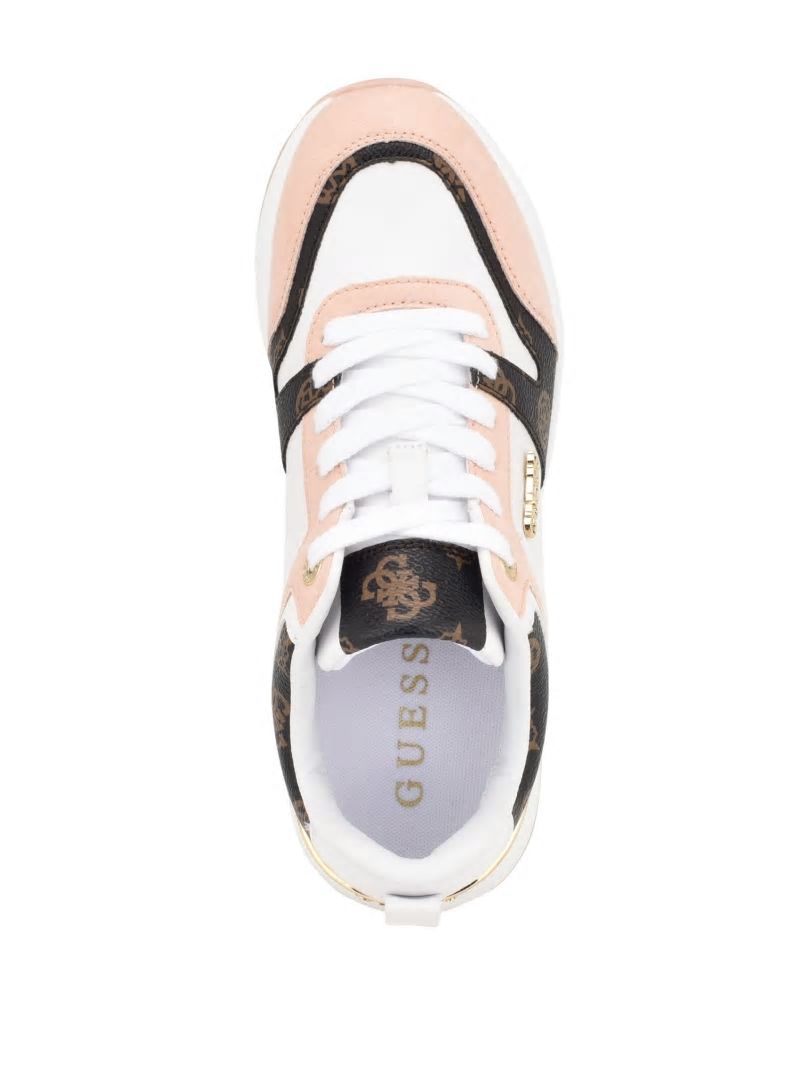 Guess Kadlin Logo Sneakers - Medium Pink Guess Kadlin Logo Sneakers - Medium Pink