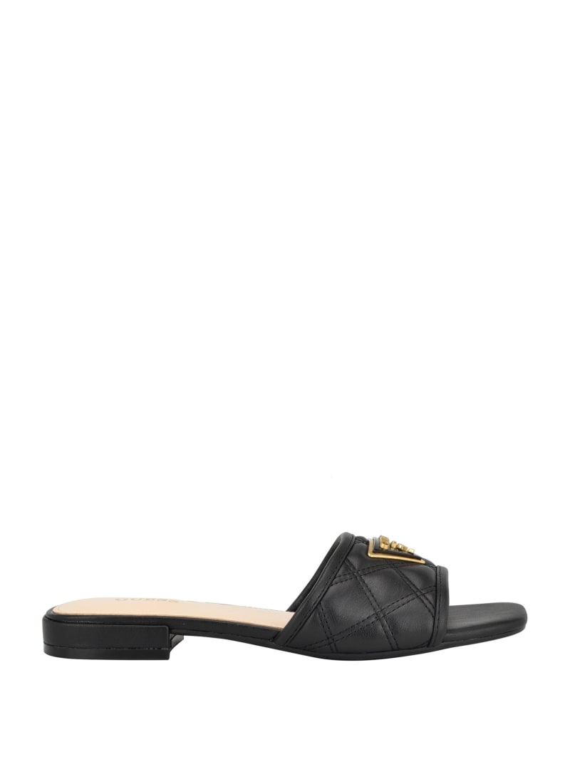 Guess Tameli Icon Slide Sandals - Black 001 Guess Tameli Icon Slide Sandals - Black 001