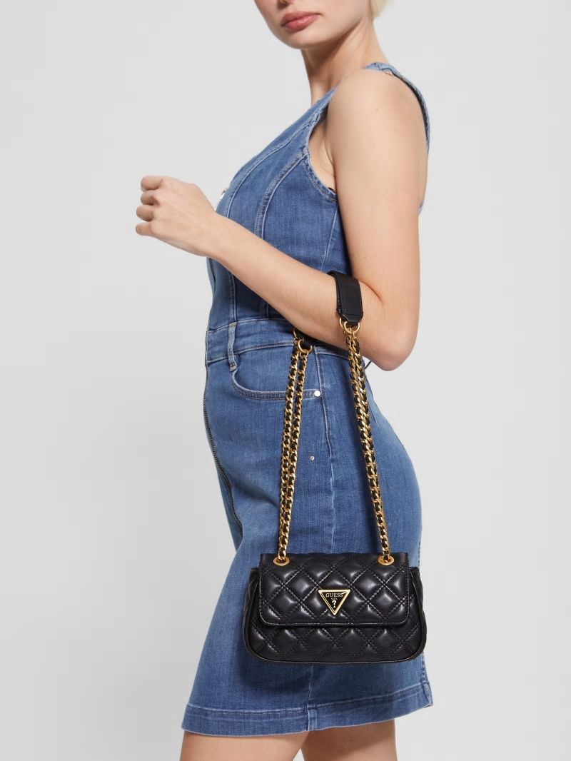 Guess Giully Mini Convertible Crossbody - Black Guess Giully Mini Convertible Crossbody - Black
