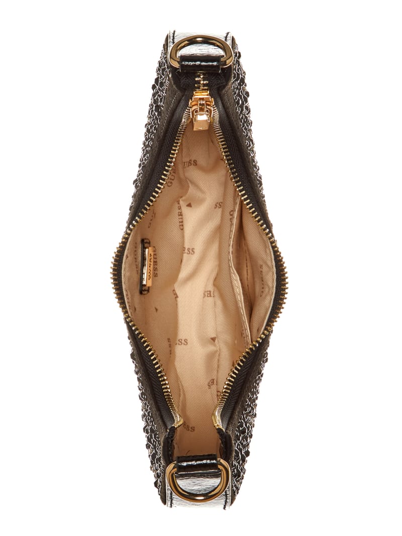 Guess Lua Rhinestone Shoulder Bag - Black Guess Lua Rhinestone Shoulder Bag - Black