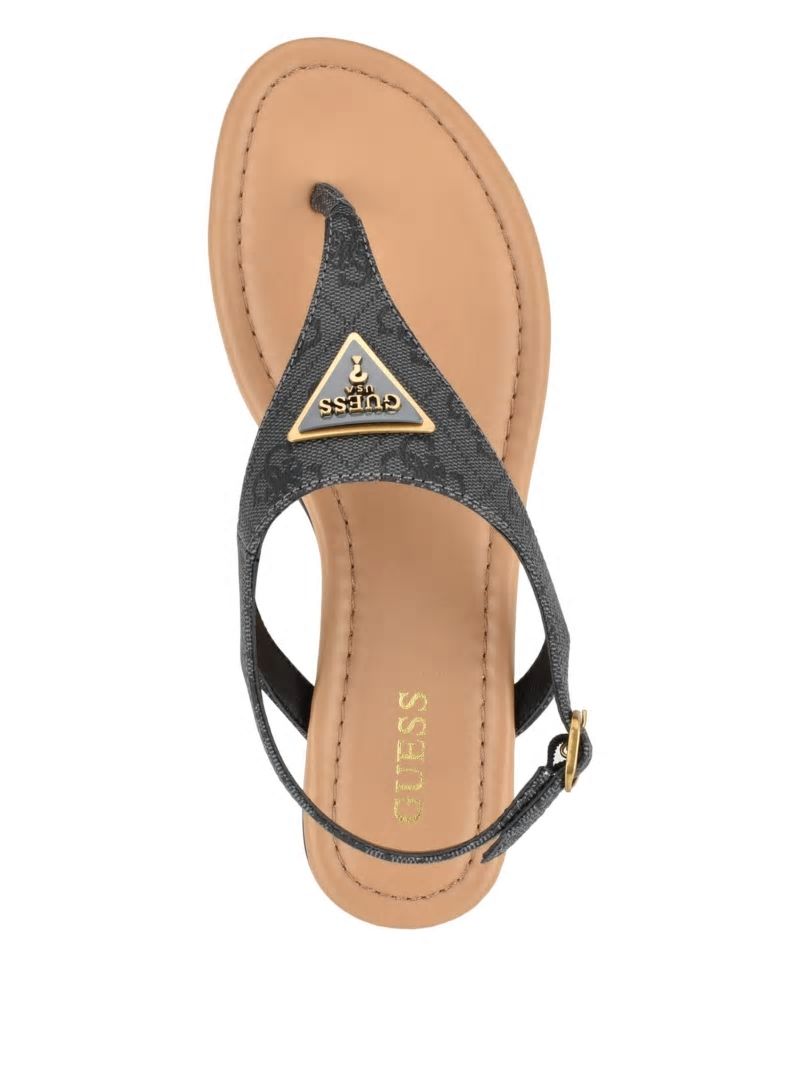 Guess Unali Thong Sandals - Black 001 Guess Unali Thong Sandals - Black 001