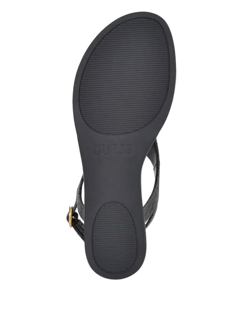 Guess Unali Thong Sandals - Black 001 Guess Unali Thong Sandals - Black 001