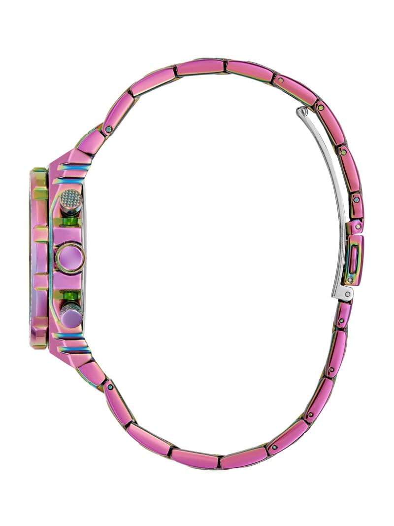 Guess Iridescent Crystal Cut-Through Multifunction Watch - Rose Gold Guess Iridescent Crystal Cut-Through Multifunction Watch - Rose Gold