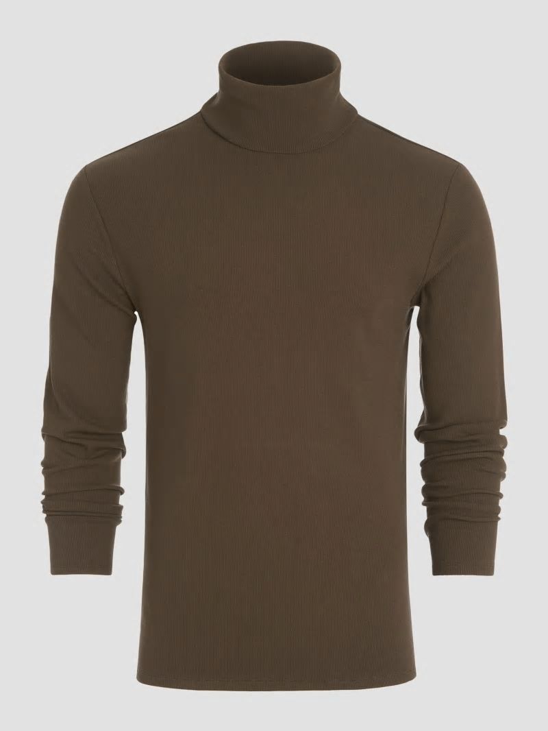 Guess Mateo Turtleneck Tee - Bittersweet Cocoa Guess Mateo Turtleneck Tee - Bittersweet Cocoa
