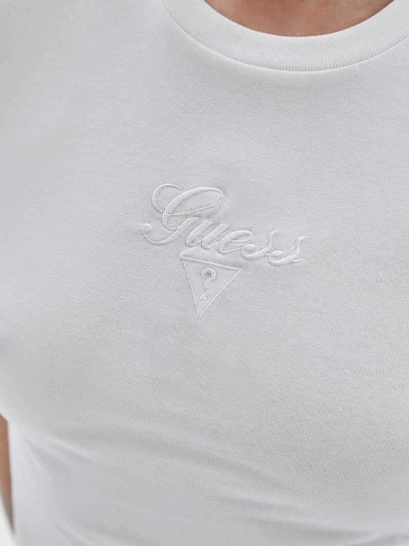 Guess GUESS Originals Logo Baby Tee - Pure White Guess GUESS Originals Logo Baby Tee - Pure White