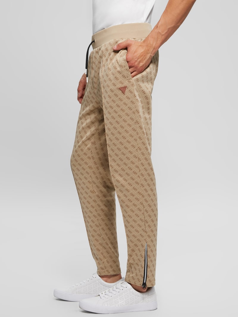 Guess Eco Korbin Track Pants - 4g Aop Beige Blanco Guess Eco Korbin Track Pants - 4g Aop Beige Blanco