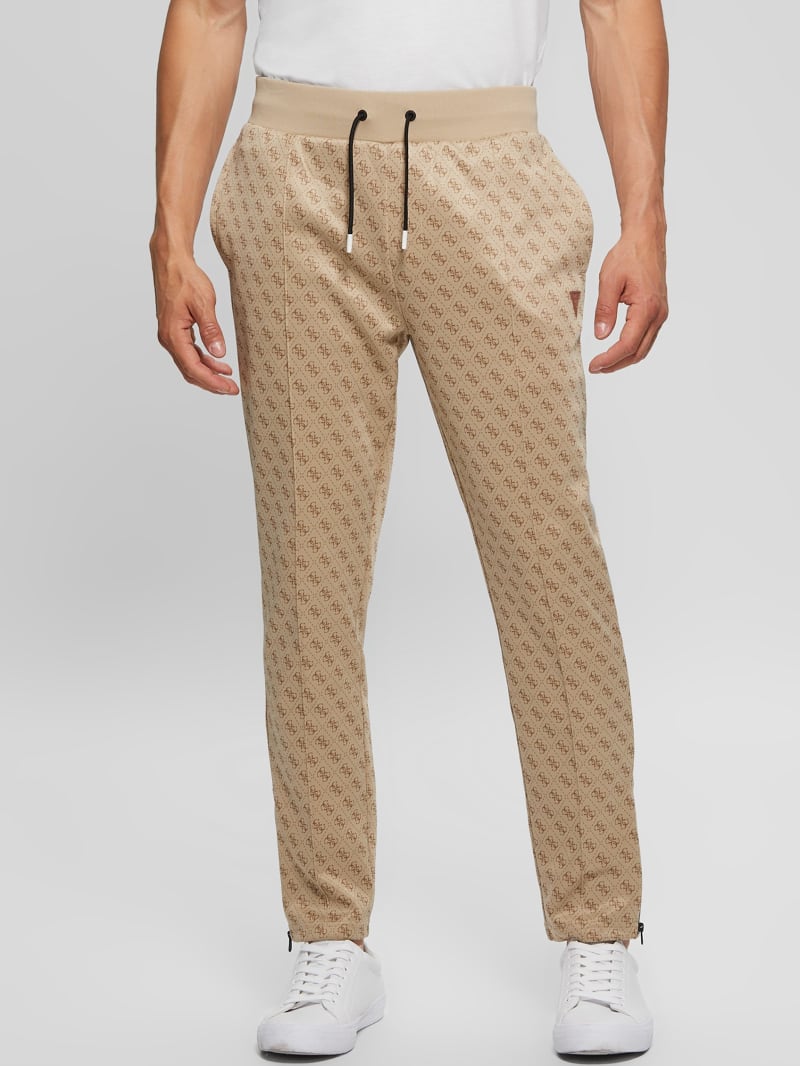 Guess Eco Korbin Track Pants - 4g Aop Beige Blanco Guess Eco Korbin Track Pants - 4g Aop Beige Blanco