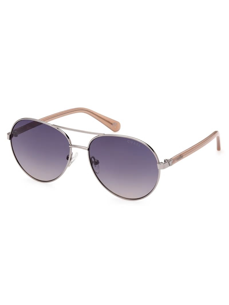 Guess Gold-Tone Aviator Sunglasses - Silver Guess Gold-Tone Aviator Sunglasses - Silver