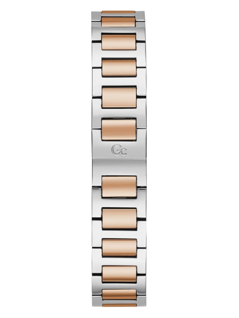 Guess Two-Tone and Mother-of-Pearl Analog Watch - Rose Gold Guess Two-Tone and Mother-of-Pearl Analog Watch - Rose Gold