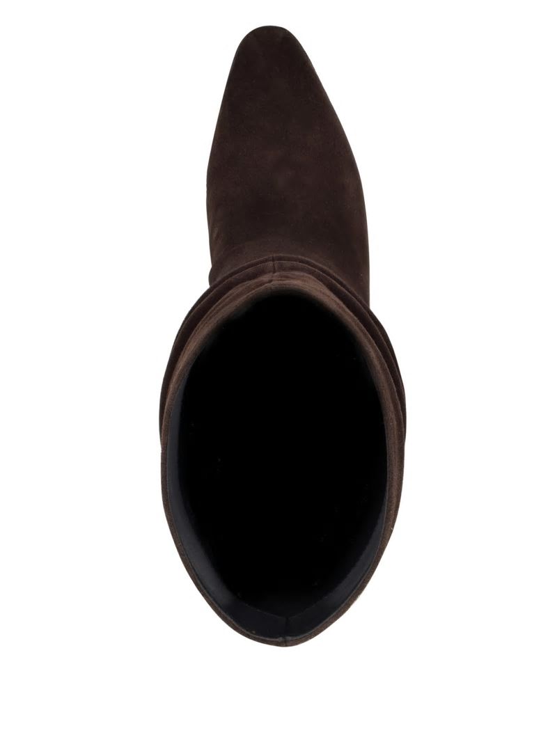 Guess Yeppy Suede Slouch Booties - Dark Brown Guess Yeppy Suede Slouch Booties - Dark Brown