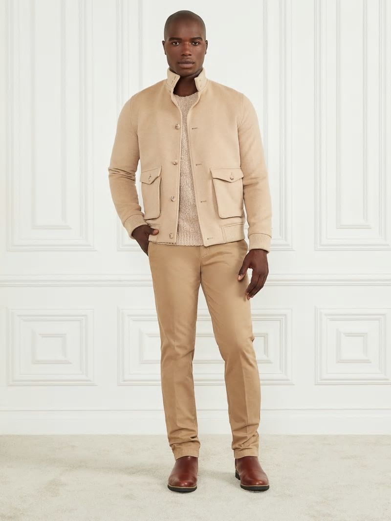 Guess Wool-Blend Utility Jacket - Herb Tan Guess Wool-Blend Utility Jacket - Herb Tan