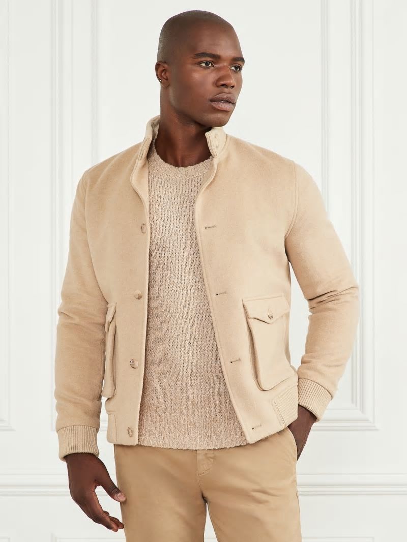 Guess Wool-Blend Utility Jacket - Herb Tan Guess Wool-Blend Utility Jacket - Herb Tan