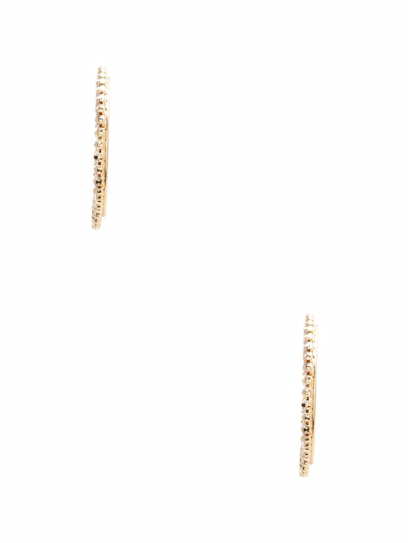 Guess Baguette Hoop Earrings - Gold Guess Baguette Hoop Earrings - Gold