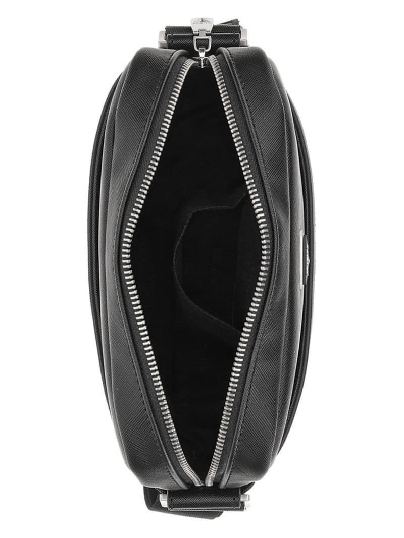 Guess Eco Certosa Flat Crossbody - Black Guess Eco Certosa Flat Crossbody - Black
