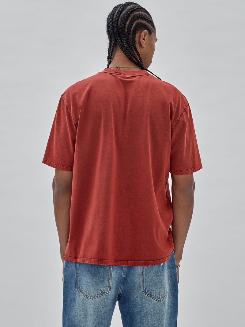 Guess GUESS Originals Triangle Tee - Chili Red Multi Guess GUESS Originals Triangle Tee - Chili Red Multi