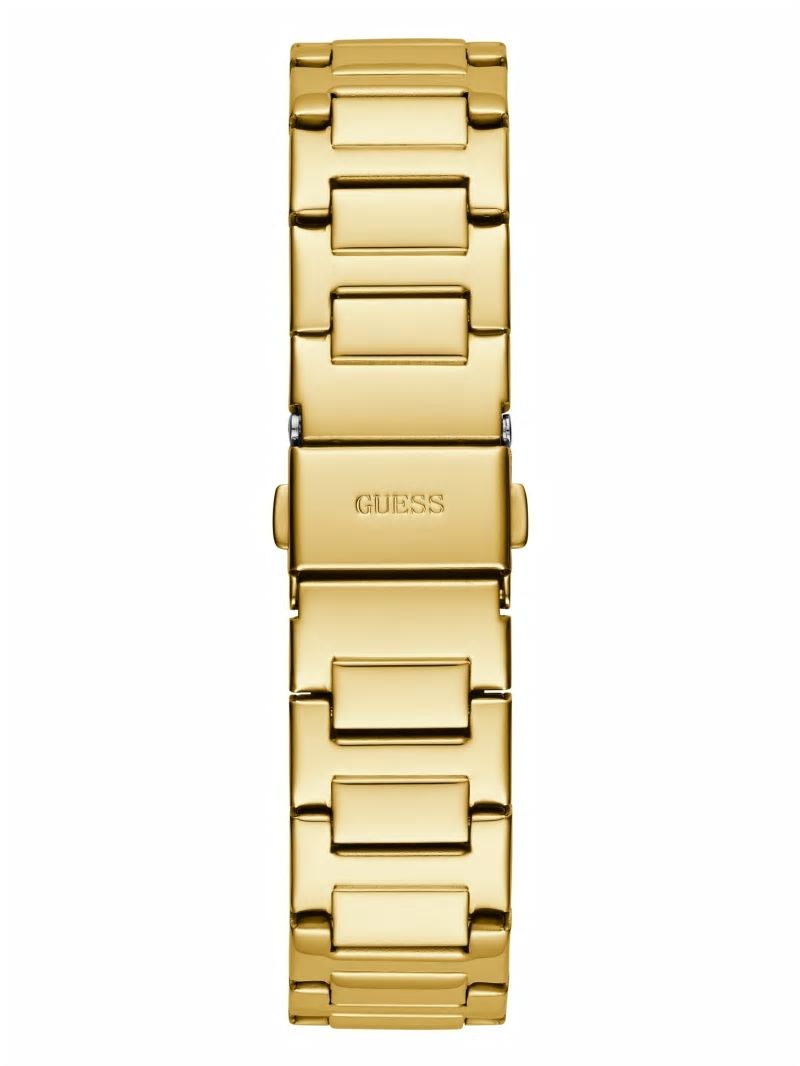 Guess Gold-Tone and Crystal Multifunction Watch - Gold Guess Gold-Tone and Crystal Multifunction Watch - Gold