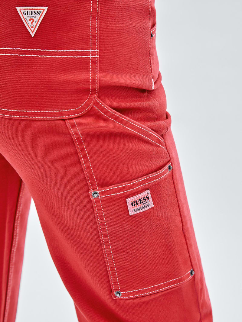 Guess GUESS Originals Overdyed Carpenter Jeans - Chili Red Guess GUESS Originals Overdyed Carpenter Jeans - Chili Red