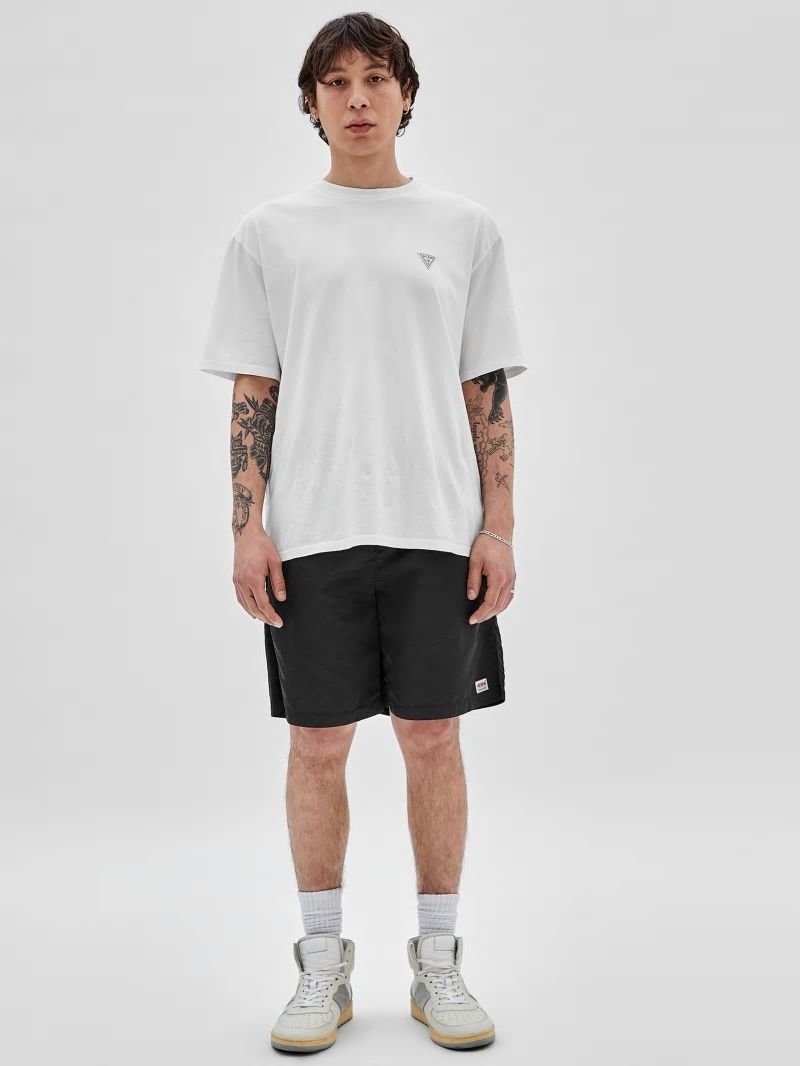 Guess GUESS Originals Washed Nylon Shorts - Jet Black Multi Guess GUESS Originals Washed Nylon Shorts - Jet Black Multi