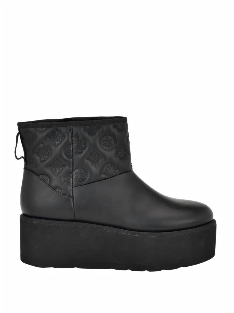 Guess Jilla Platform Bootie - Black 002 Guess Jilla Platform Bootie - Black 002