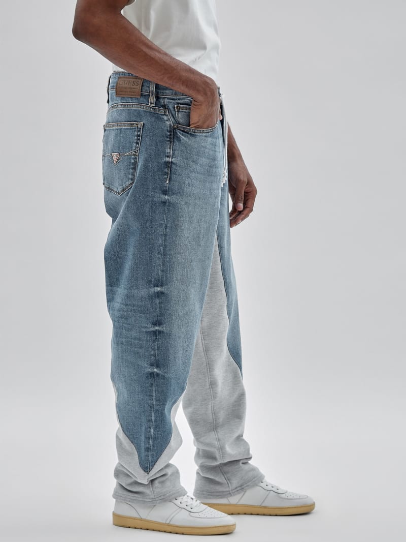 Guess GUESS Originals x Homeboy Upcycled Drawstring Jeans - Upcycled Denim Multi Guess GUESS Originals x Homeboy Upcycled Drawstring Jeans - Upcycled Denim Multi