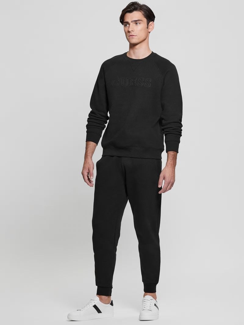Guess Eco Aldwin Logo Sweatshirt - Black Guess Eco Aldwin Logo Sweatshirt - Black
