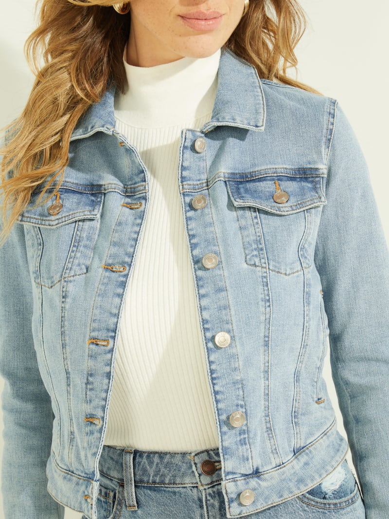 Guess Eco Sexy Trucker Jacket - Aria Wash Guess Eco Sexy Trucker Jacket - Aria Wash