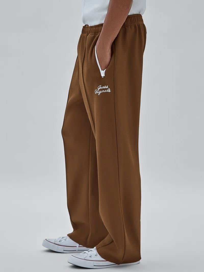 Guess GUESS Originals Eco Tricot Track Pants - Brown Sand Guess GUESS Originals Eco Tricot Track Pants - Brown Sand