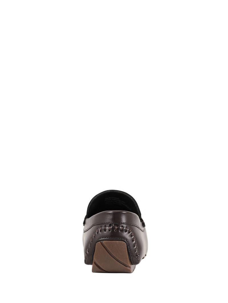 Guess Aurolo G Logo Driving Loafers - Dark Brown Guess Aurolo G Logo Driving Loafers - Dark Brown