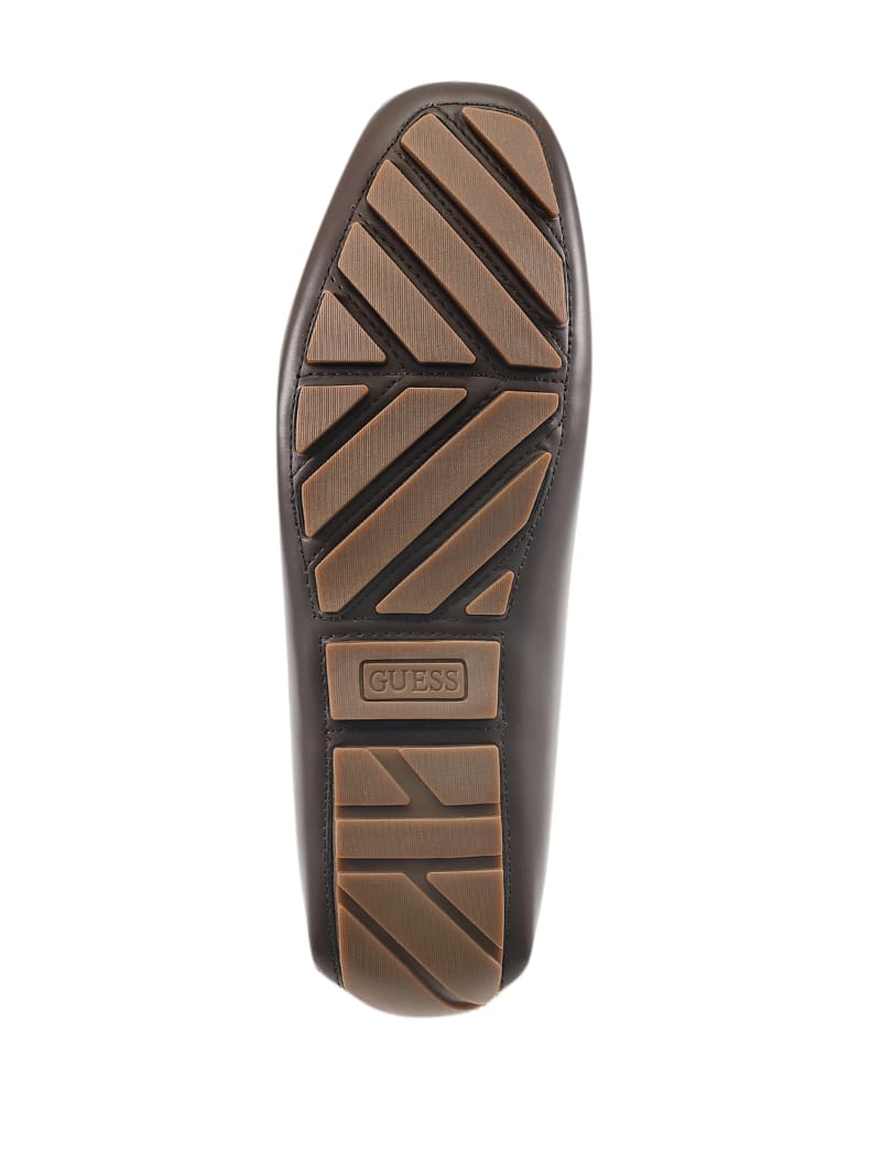 Guess Aurolo G Logo Driving Loafers - Dark Brown Guess Aurolo G Logo Driving Loafers - Dark Brown