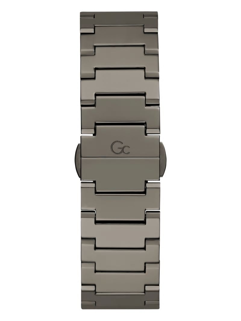 Guess Gc Dark Silver and Blue Multifunction Watch - Gunmetal Guess Gc Dark Silver and Blue Multifunction Watch - Gunmetal