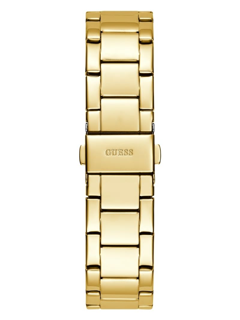 Guess Gold-Tone Logo Analog Watch - Gold Guess Gold-Tone Logo Analog Watch - Gold