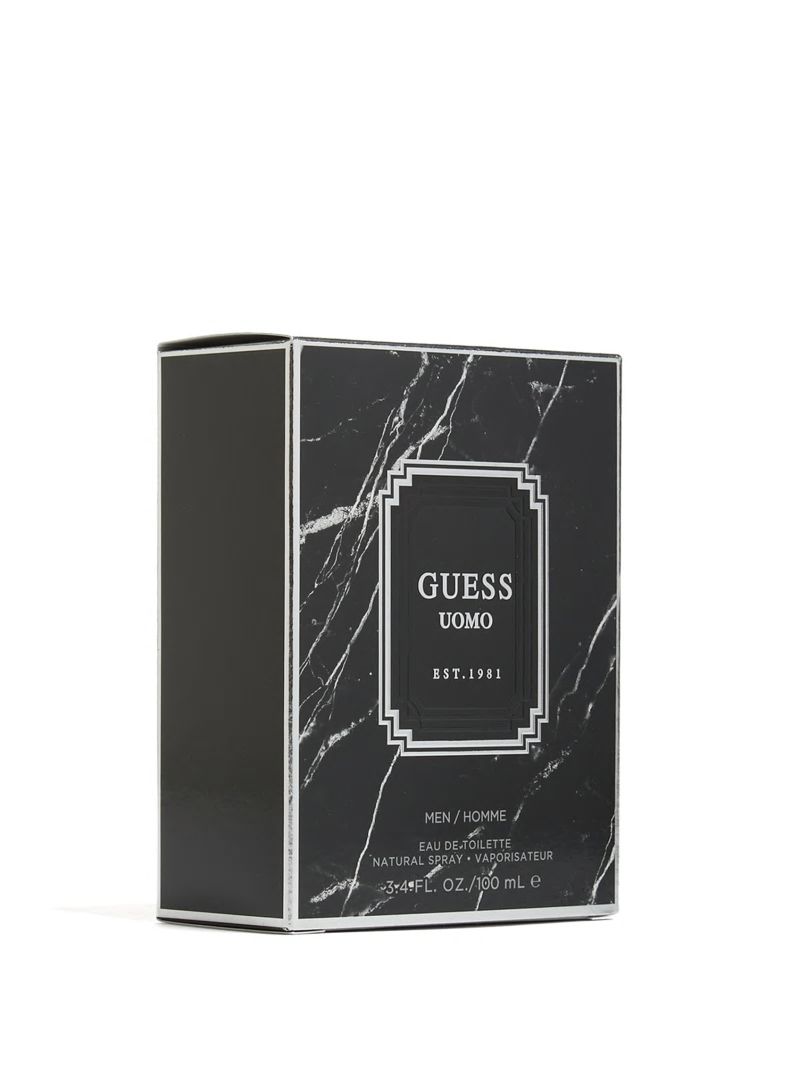 Guess GUESS UOMO Eau De Toilette 3.4 oz - Silver/Navy Guess GUESS UOMO Eau De Toilette 3.4 oz - Silver/Navy